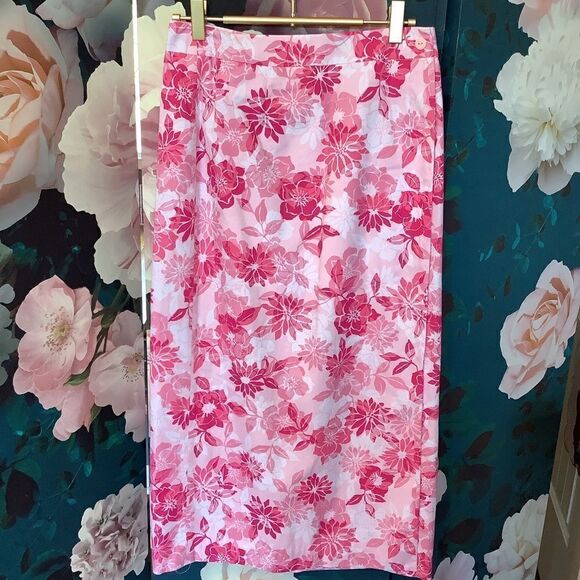 Talbots Cotton Wrap Skirt 💝🌸🌺 - Picture 1 of 6
